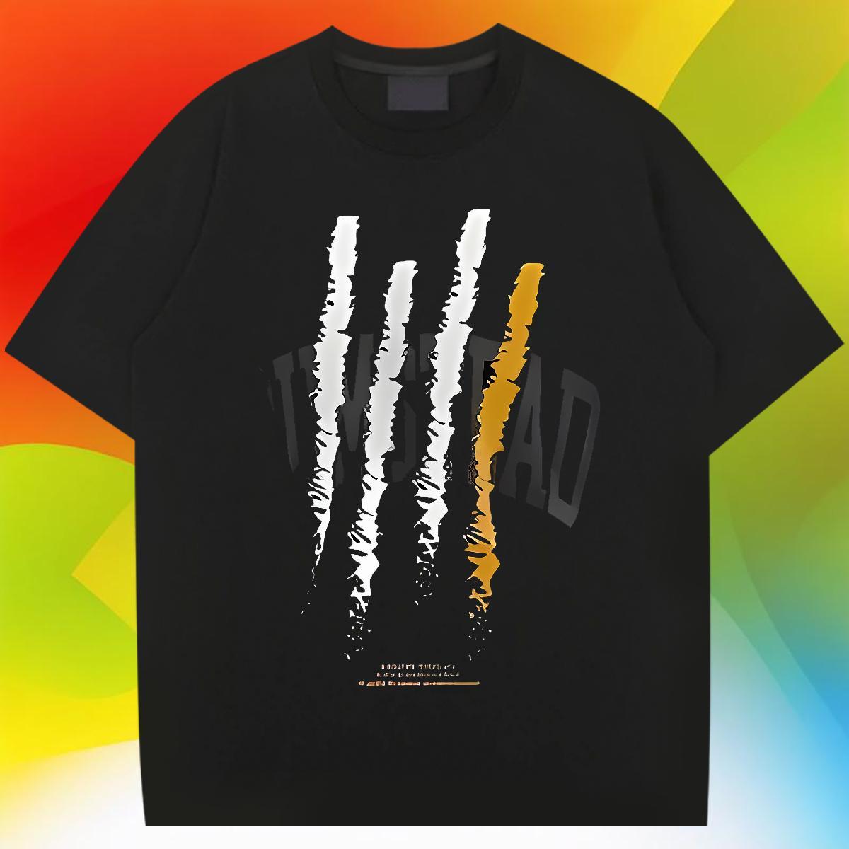 Wholesale T shirt 100% Cotton 230g letter Daily Outfit DIY Pure Cotton Mens Tshirts 2024 Tops