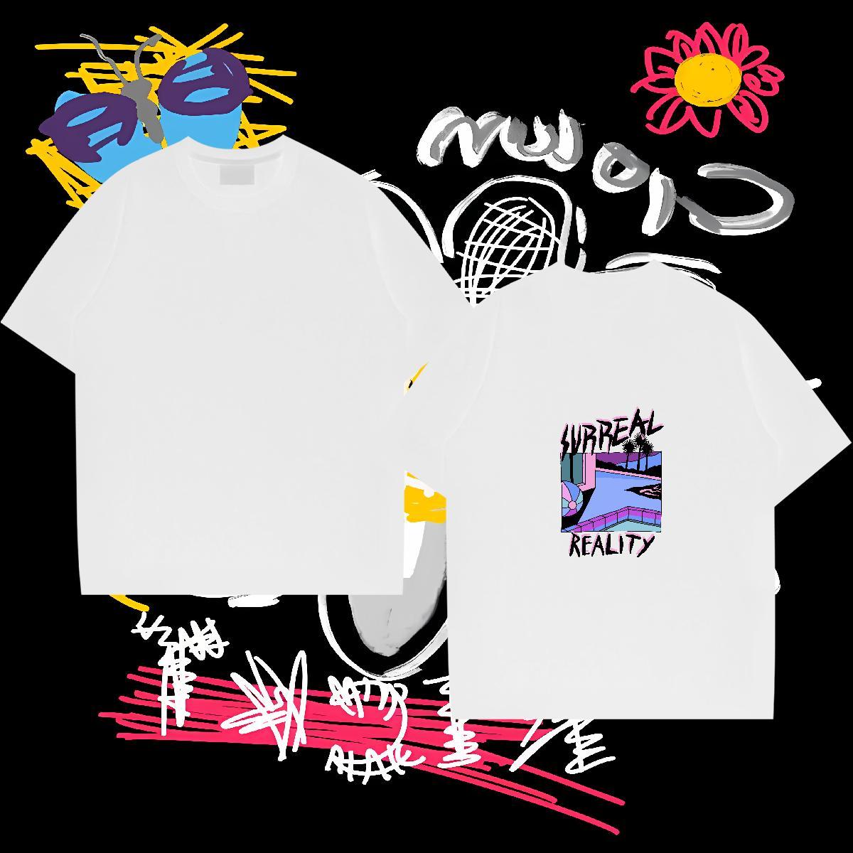 High Quality Men T Shirts 230g Pure Cotton beach Street Wear Skull Crew Neck Tshirt for Man Woman Free Shipping Tops Shirt