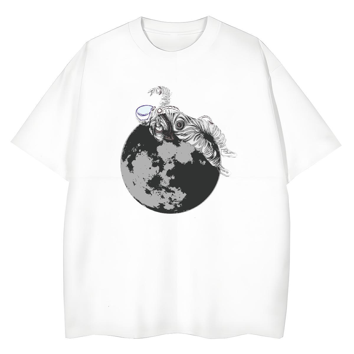 Designer Nice Couples T Shirts 230g 100% Cotton universe Hip Hop Street Woman T Shirts Round Neck Short Sleeve Anime Oversized Tops Tees