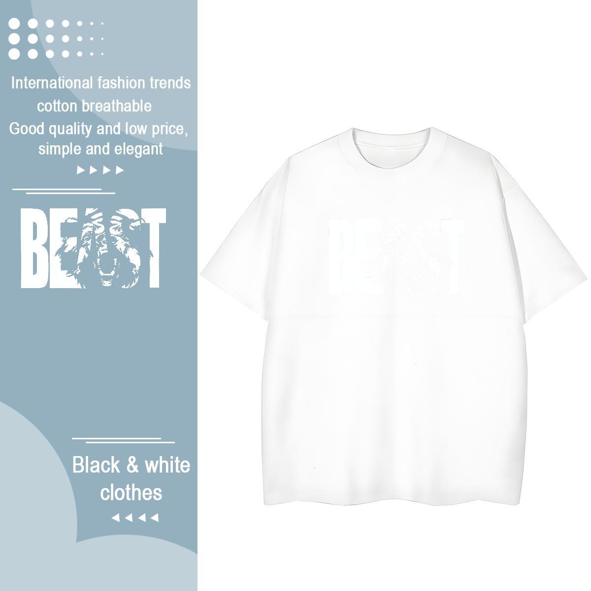 High quality Woman Tshirt 100% Cotton 230g letter Street Casual T-Shirts for Women Round Neck Short Sleeve Black Oversized Tees Shirts