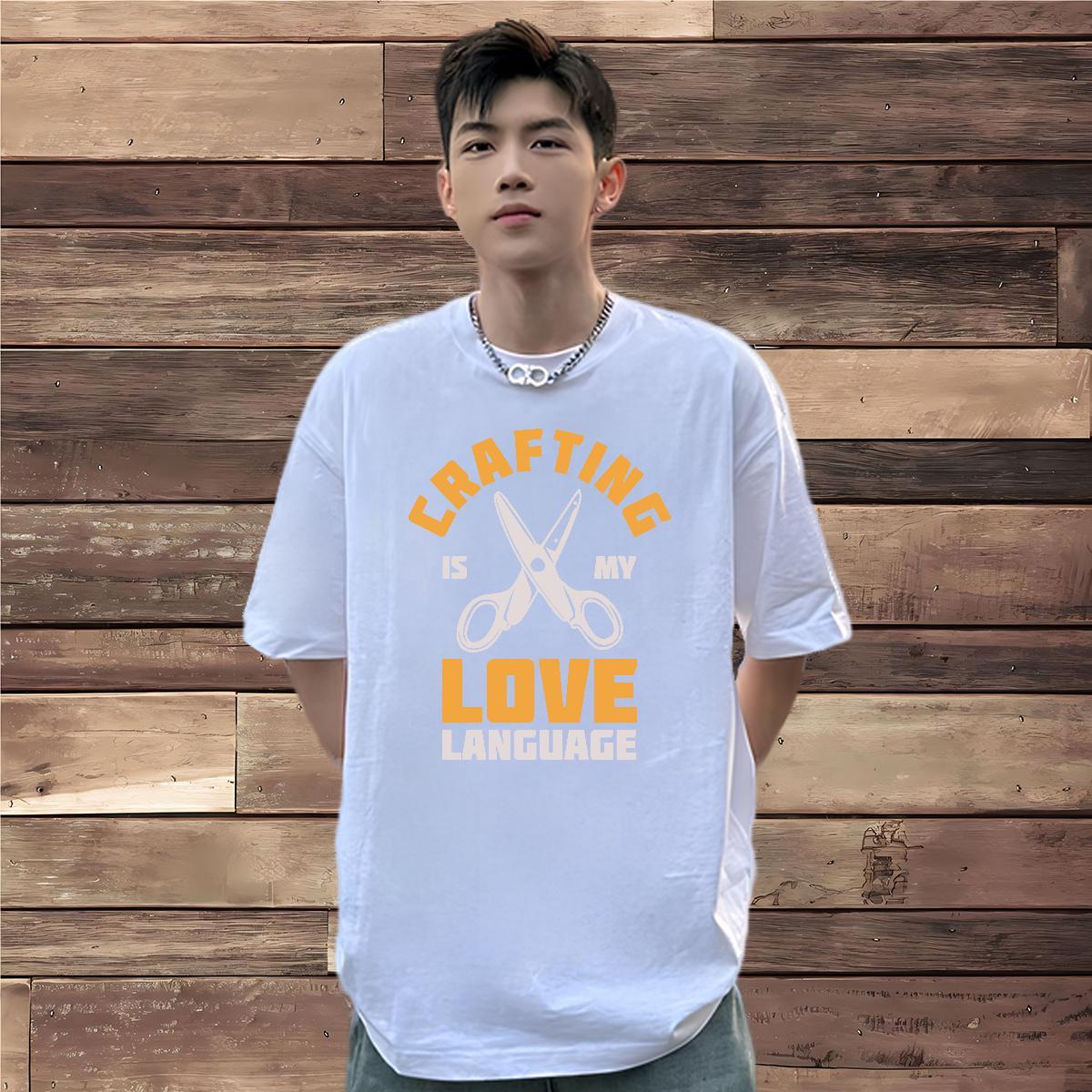 Soft T Shirts Men 100% Cotton 230g monogram Outdoor Cartoon Printing L-4XL Breathable Short Sleeve Men Tops Tees New Polos