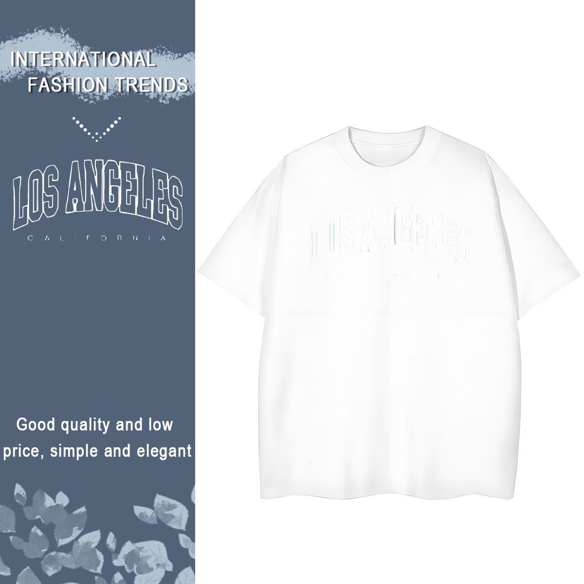 Loose Man T Shirts 230g Pure Cotton letter Street Oversized 3XL 4XL Breathable Tshirt for Man Woman Brand Tops Shirt