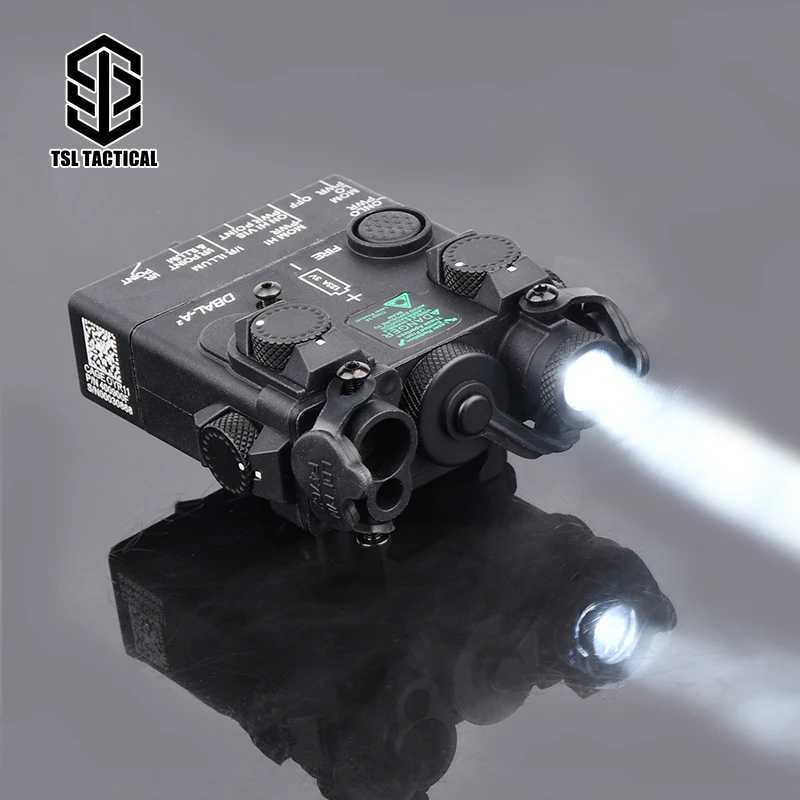 WADSN DBAL A2 Green Laser Indicator Tactical Red Dot Hunting Laser Airgun Zero Adjustment Laser PEQ 15 Fit Picatinny Rail CL240826