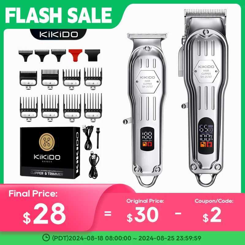 KIKIDO 2-in-1 all metal combination kit for hairdressers professional electric beard hairdressers rechargeable hairdressers W240824
