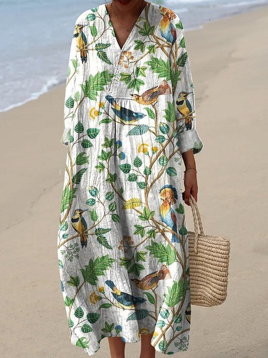 New Womens Striped Color Blocked Art Printed Elegant Dress