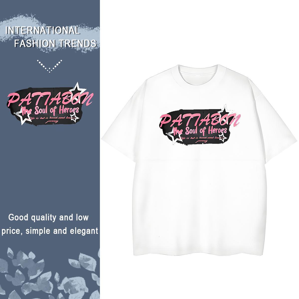 High quality Tshirt for Man Woman 230g 100% Cotton letter Street Wear T Shirt For Woman Comfortable DIY Anime Printed Tees Shirts