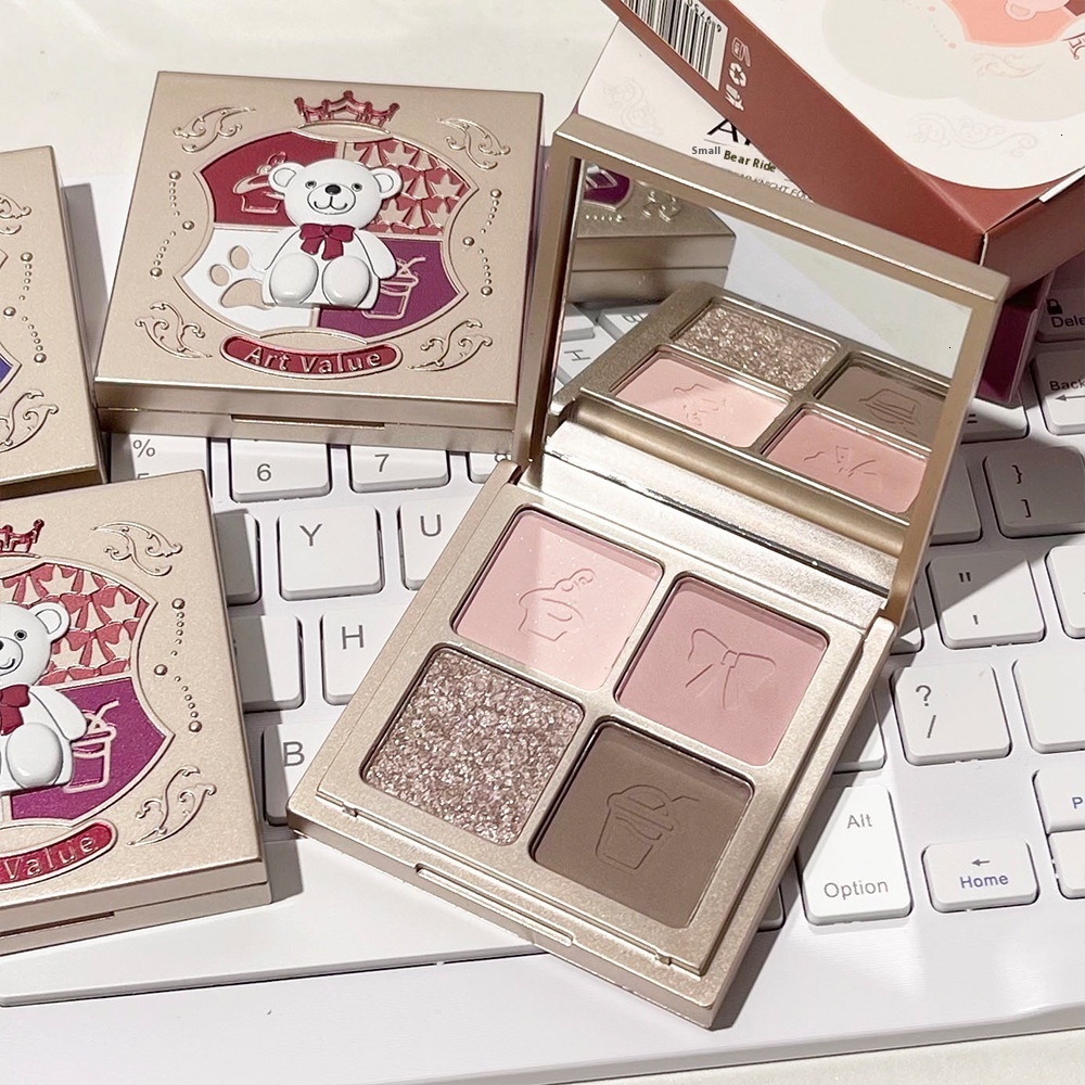 Versatile Art Value Cub Knight Eyeshadow Set - Natural Earth Tones with Fine Flash Effect