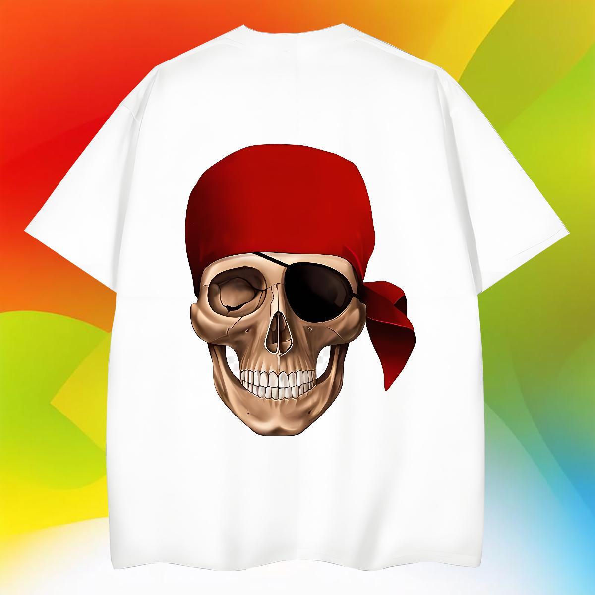 Wholesale T shirt 100% Cotton 230g skull Daily Outfit Oversized 3XL 4XL Breathable Crew Neck Tshirts Customized Wear