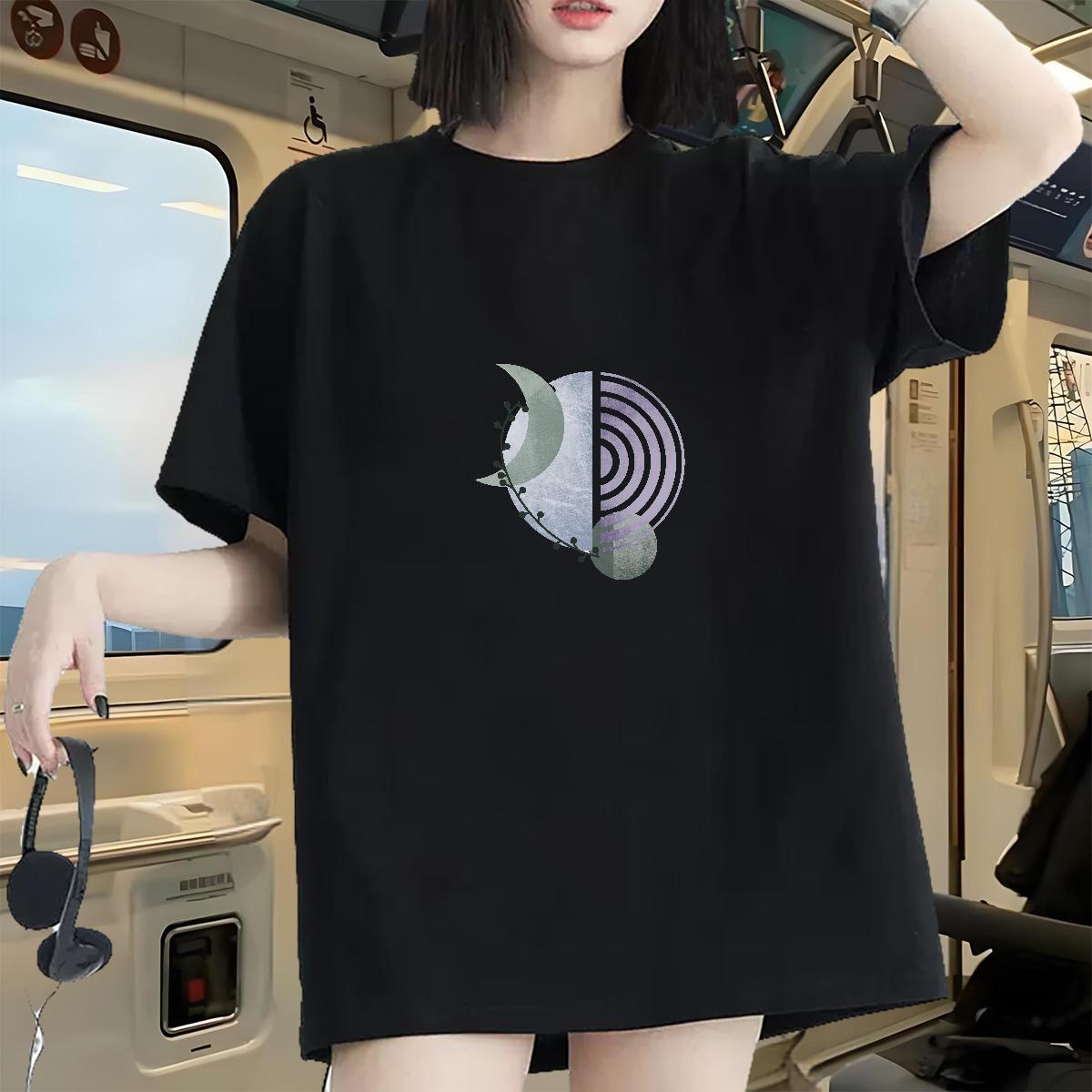 Free Shipping Lady T shirt 230g Cotton icon Sports Casual Woman T Shirts Breathable Soft White Plus Size Wear