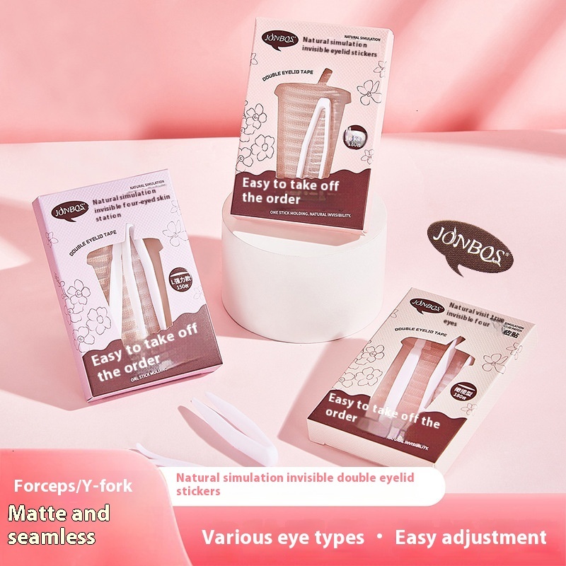Waterproof Jonbos Beauty Patches for Double Eyelids Non-Greasy & Discreet Application