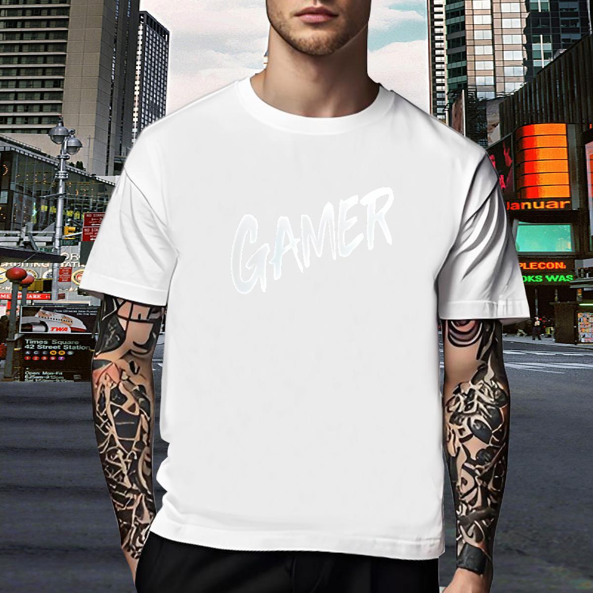 Popular Men T Shirts 230g 100% Cotton letter Street Wear Floral Print Crew Neck Breathable Tshirts 2024 Summer Tees