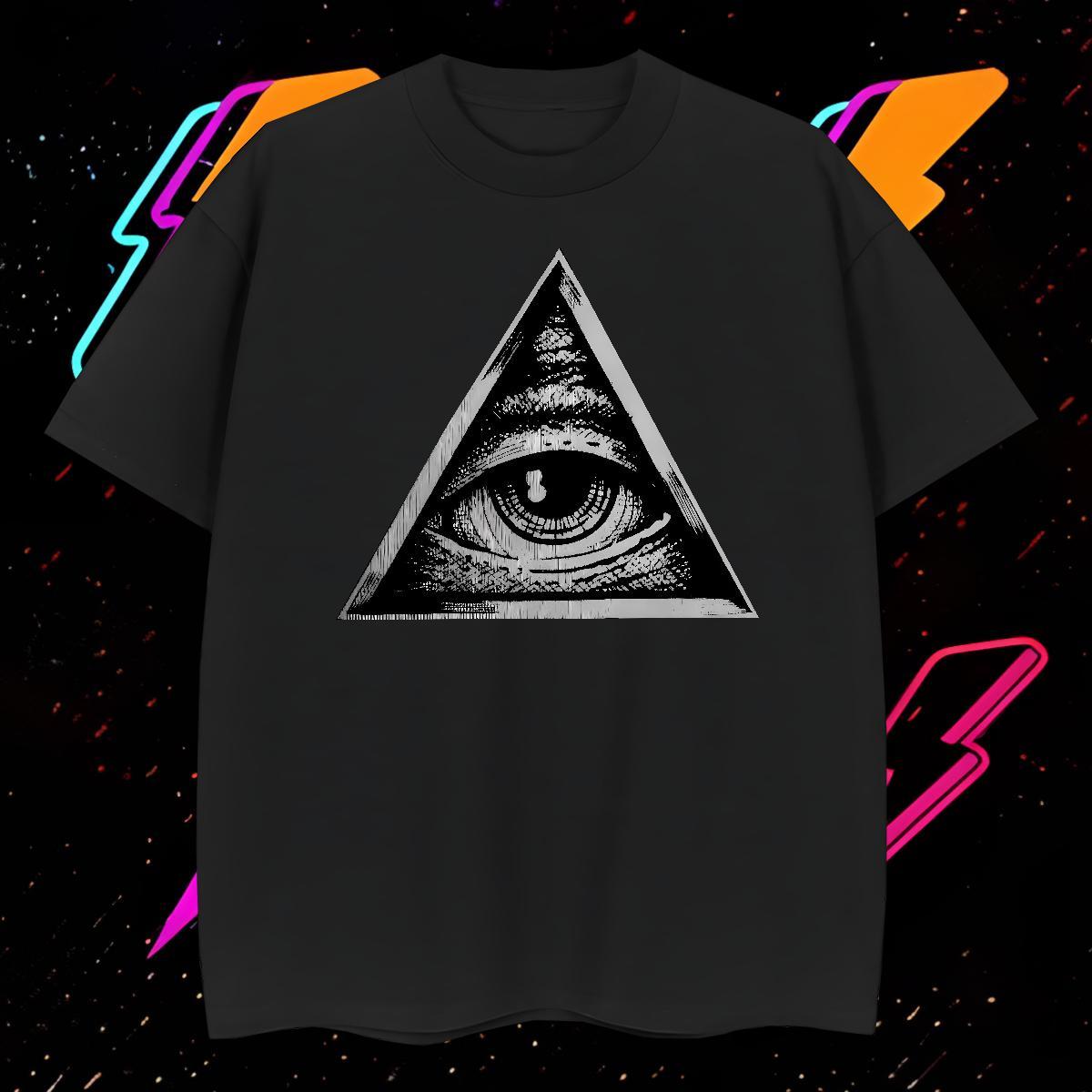 Classic T Shirt For Man 230g 100% Cotton eye of the devil Street Wear Customized Breathable Men Tees New Designer Clothings