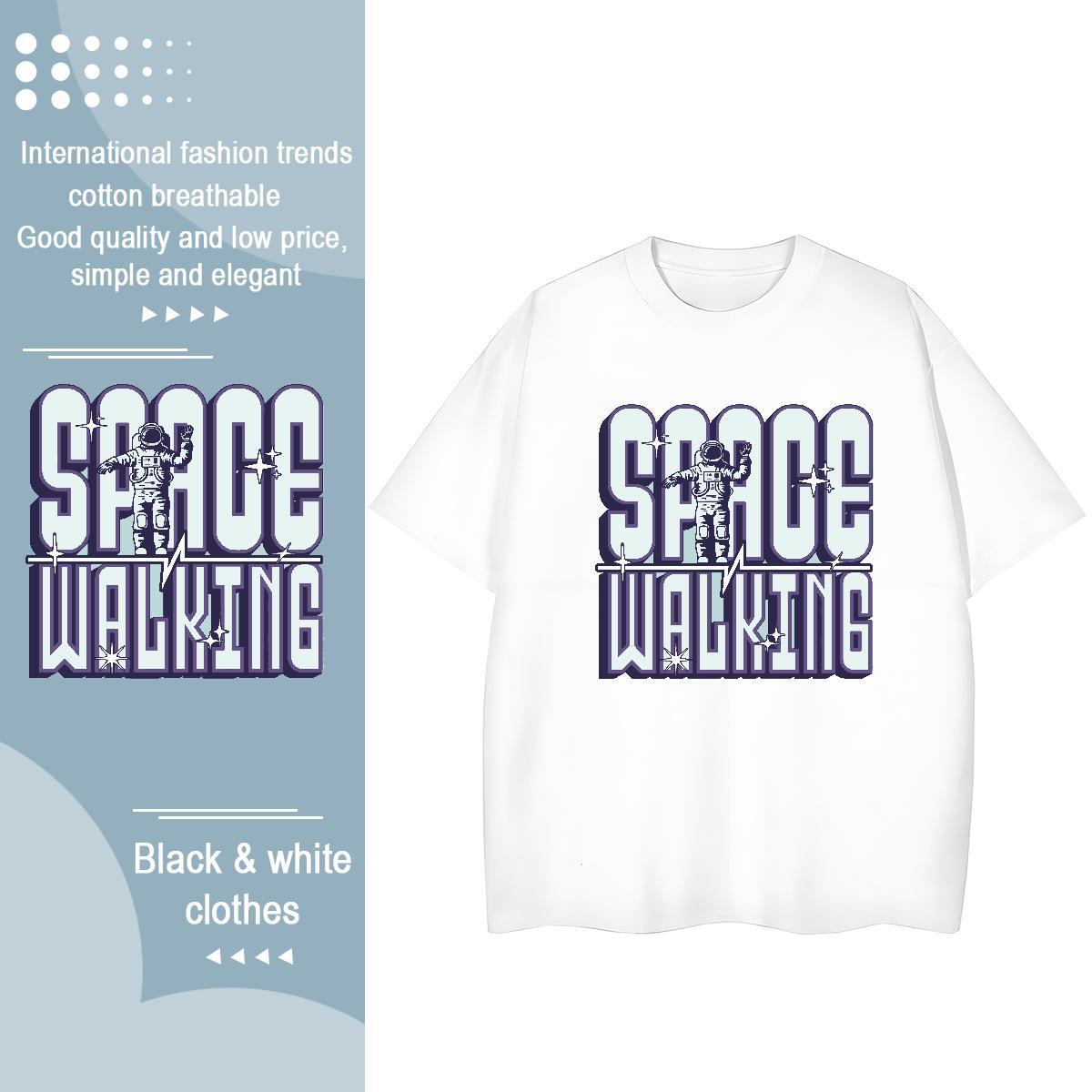 Brand Women Tshirts 230g Pure Cotton universe Sports Casual T Shirt For Woman Breathable DIY Anime Top Tees
