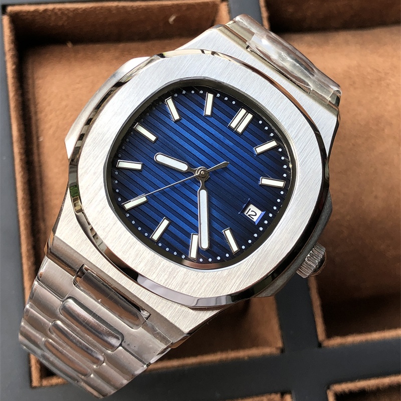 Men's Stainless Steel Automatic Watch with Comfortable Leather Strap & Super Luminous Dial - Original Buckle Design
