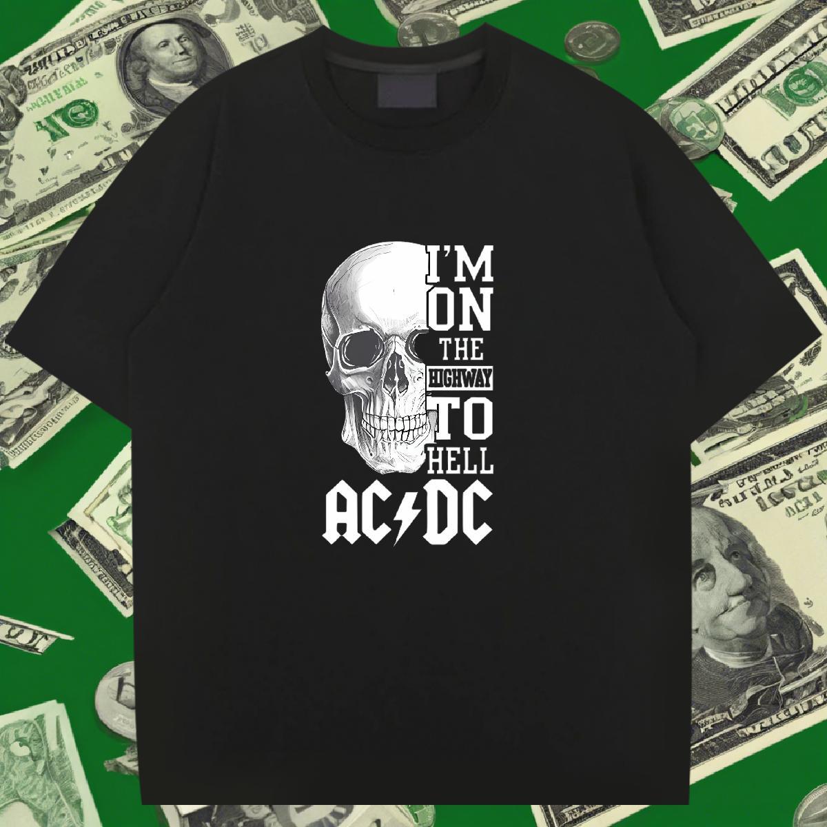 TOP Quality T Shirts Men 230g 100% Cotton skull Summer Casual Custom Print Oversized Breathable Short Sleeve Tshirt for Man Woman 2024 Summer Clothing