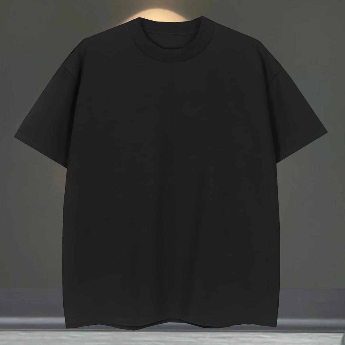 Cool Mens T Shirts 230g Cotton eye of the devil Beach Cartoon Printing L-4XL Breathable Crew Neck Men Tees Customized Wear