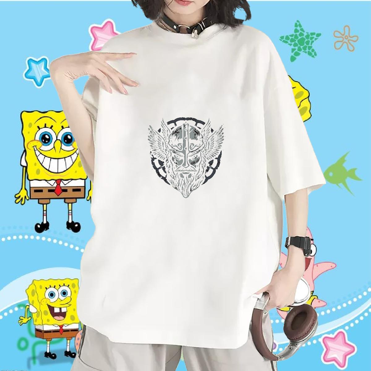 Wholesale Lady T shirt 230g Cotton painting Sport T Shirts Women Comfortable Custom Printing Top Tees