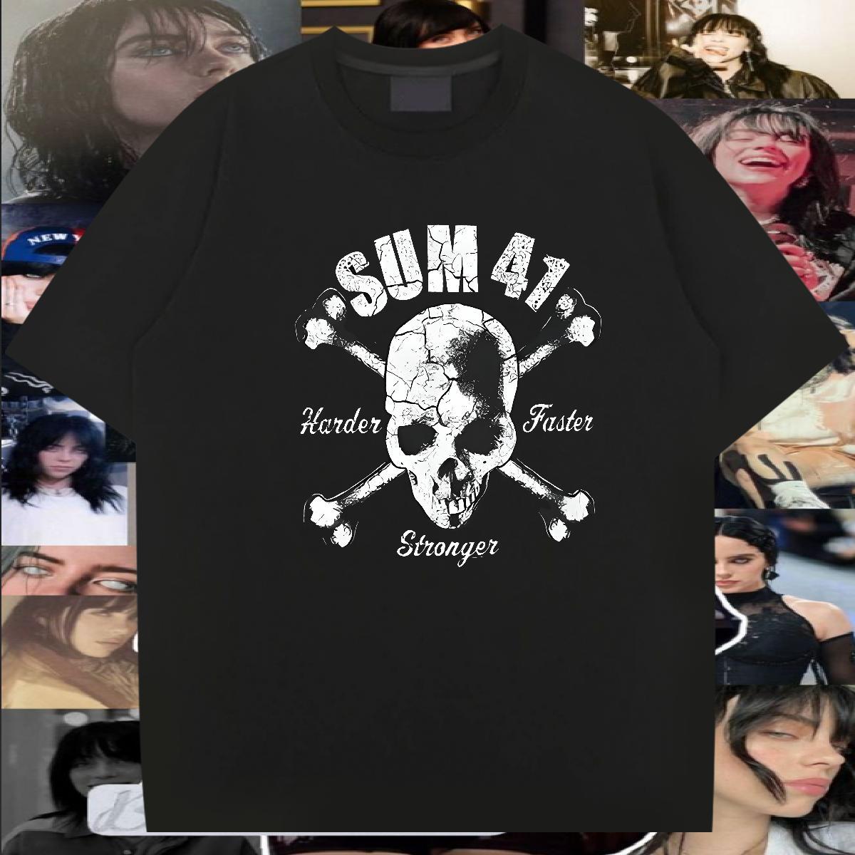 High Quality Mens T Shirts 230g 100% Cotton skull Spring Summer Custom Cartoon Breathable Short Sleeve Tshirts Brand Tees Shirts