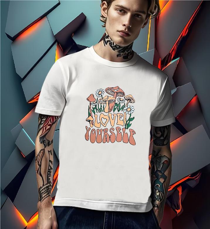 Loose Fit T shirt 230g Pure Cotton letter Street Customized Print Breathable Short Sleeve Men Tees Fashion Design Tops