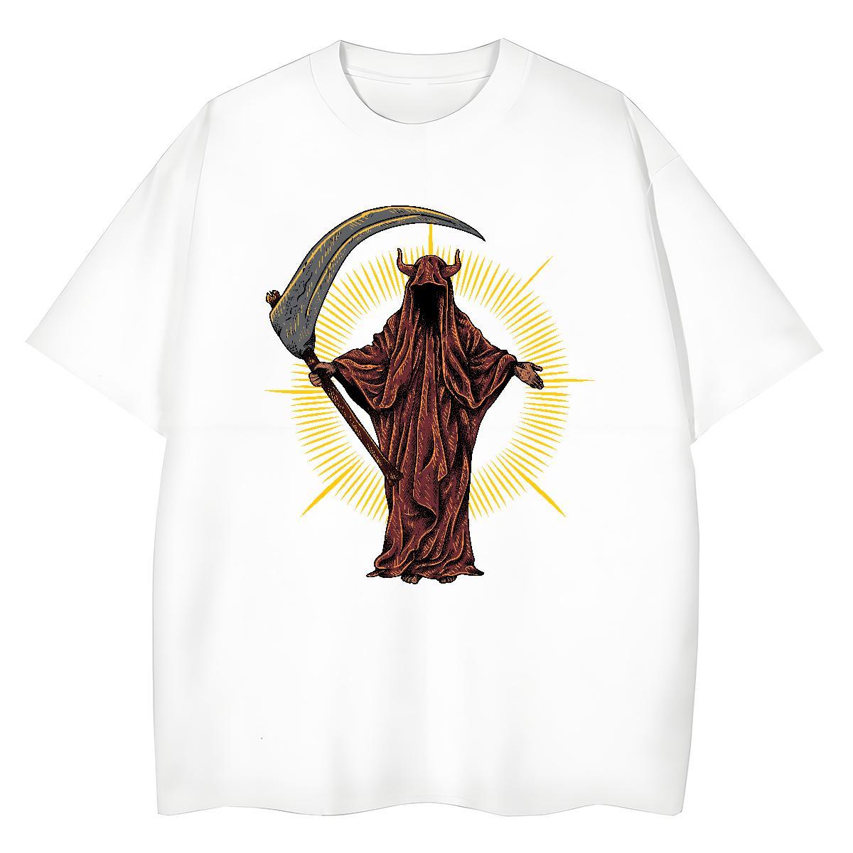 High Quality T shirt 100% Cotton 230g skull Spring Summer Customized Print Breathable Short Sleeve Couples T Shirts Designer Tops