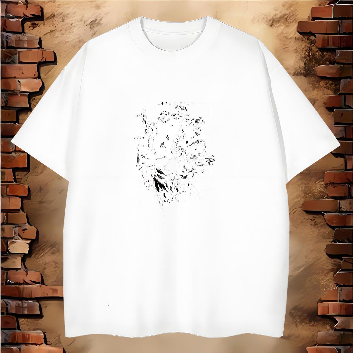 TOP Quality Mens T Shirts 230g Cotton skull Sports Casual Oversized 3XL 4XL Crew Neck Men Tees Casual New Wear