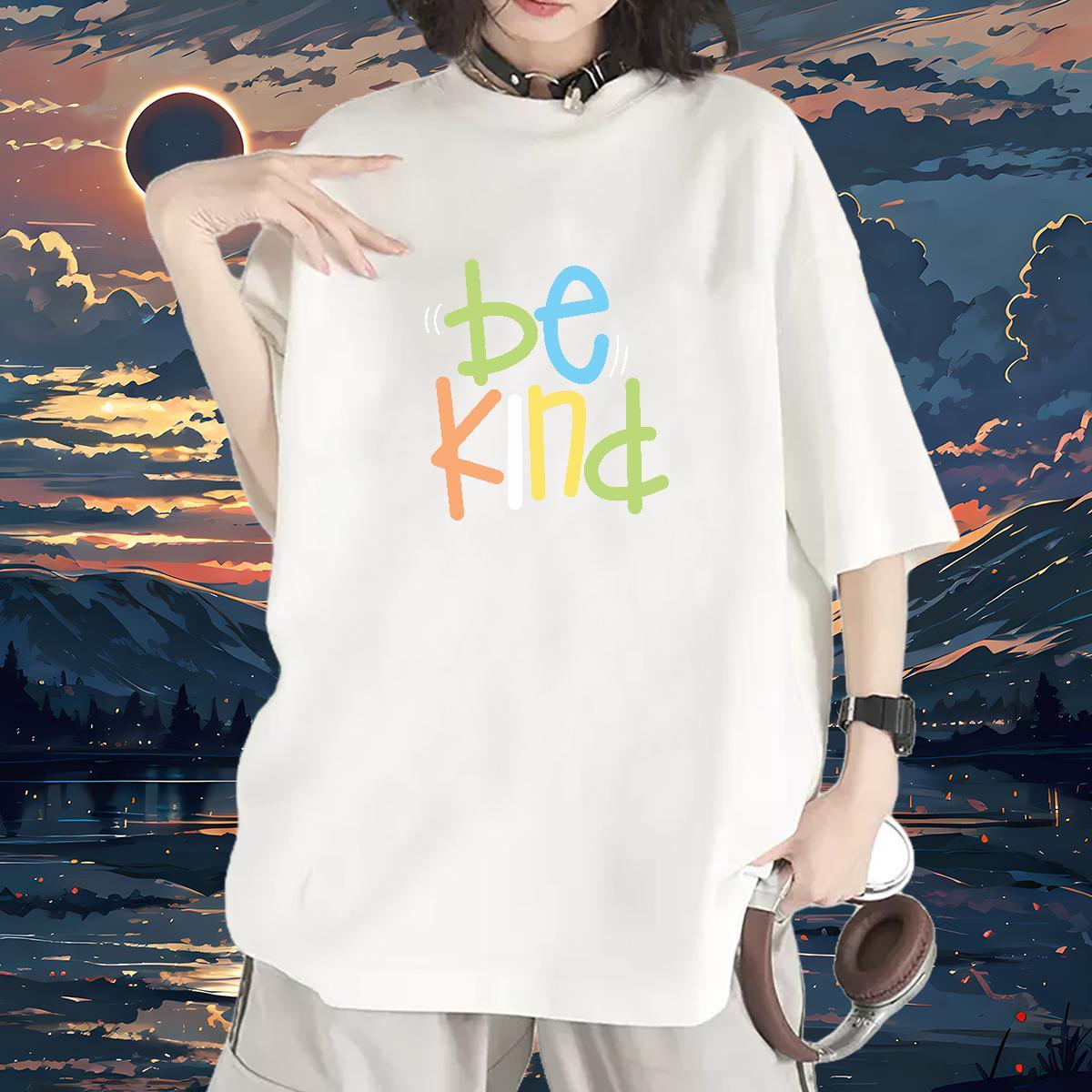 Comfortable Lady T shirt 230g Cotton letter Street T Shirts Women Breathable DIY Logo Tees