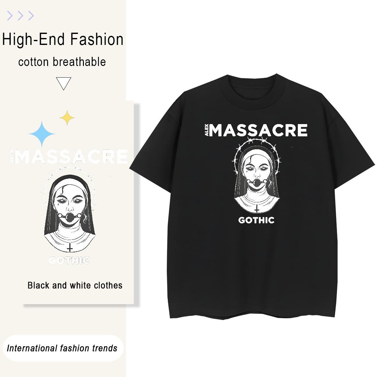 High quality Womens Tshirts 100% Cotton 230g nun Hip Hop Street Woman T Shirts Round Neck Short Sleeve Customized Clothings
