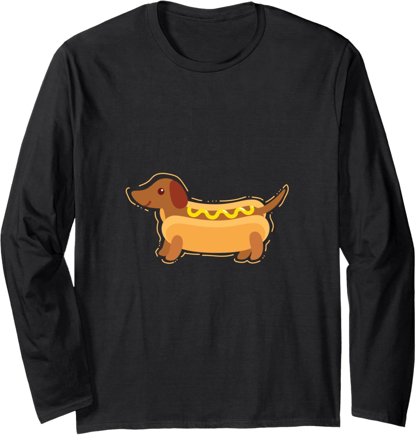 Long Sleeve Shirts for Men sweatshirt Funny Wiener Dog Food Dachshund Hot Dog Lovers Chef Gift Long Sleeve Tee Streetwear Casual tops clothes