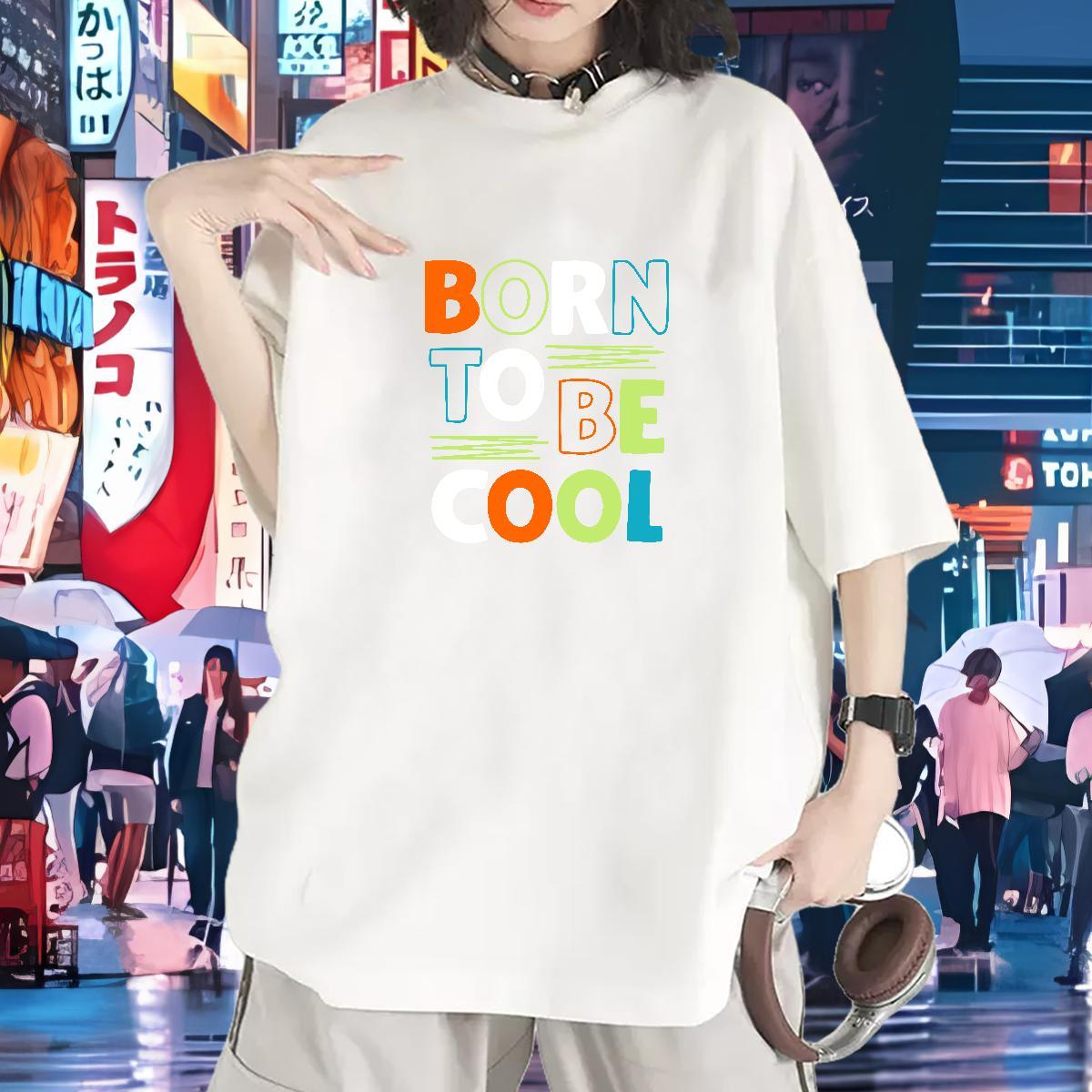 Free Shipping Women Tshirts 100% Cotton 230g letter Sports Street Wear Woman T Shirts Breathable Customized Top Tees