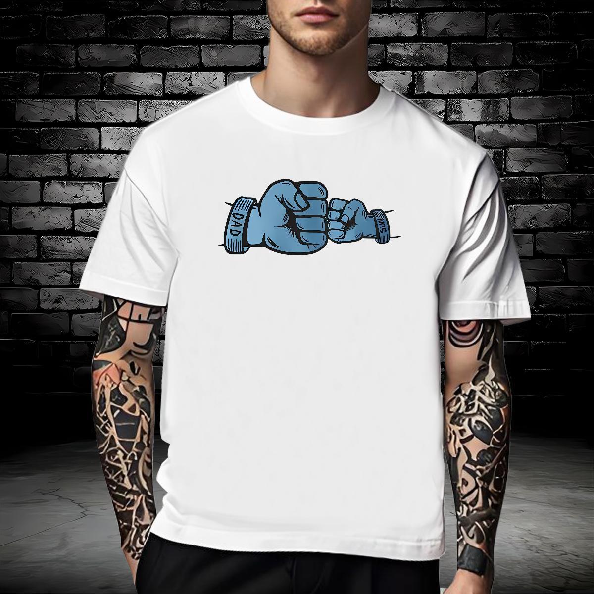 Loose Fit T Shirt For Man 230g Pure Cotton hands Anime Printing Street DIY Breathable Crew Neck Couples T Shirts Brand Tops Shirt