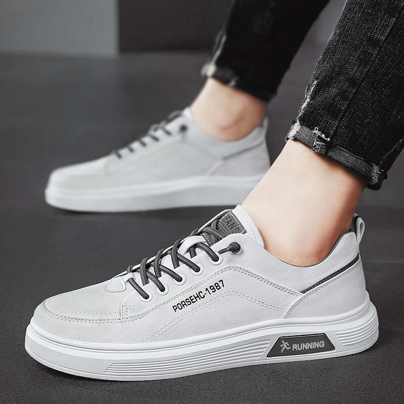 Casual Mens Shoes Canvas Summer Fashion Male Sneakers Outdoor Skateboard Platform Slip On Loafers Sports Tennis Trainers