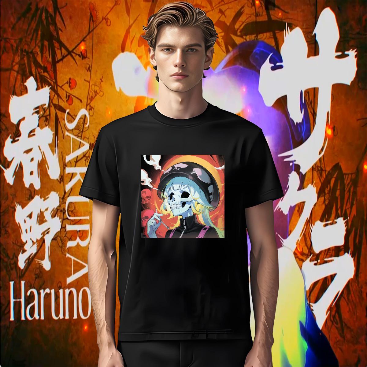 Designer T Shirt For Man 100% Cotton 230g skull Outdoor DIY Printed Breathable Soft Men Tops Tees Fashion Designer Wear