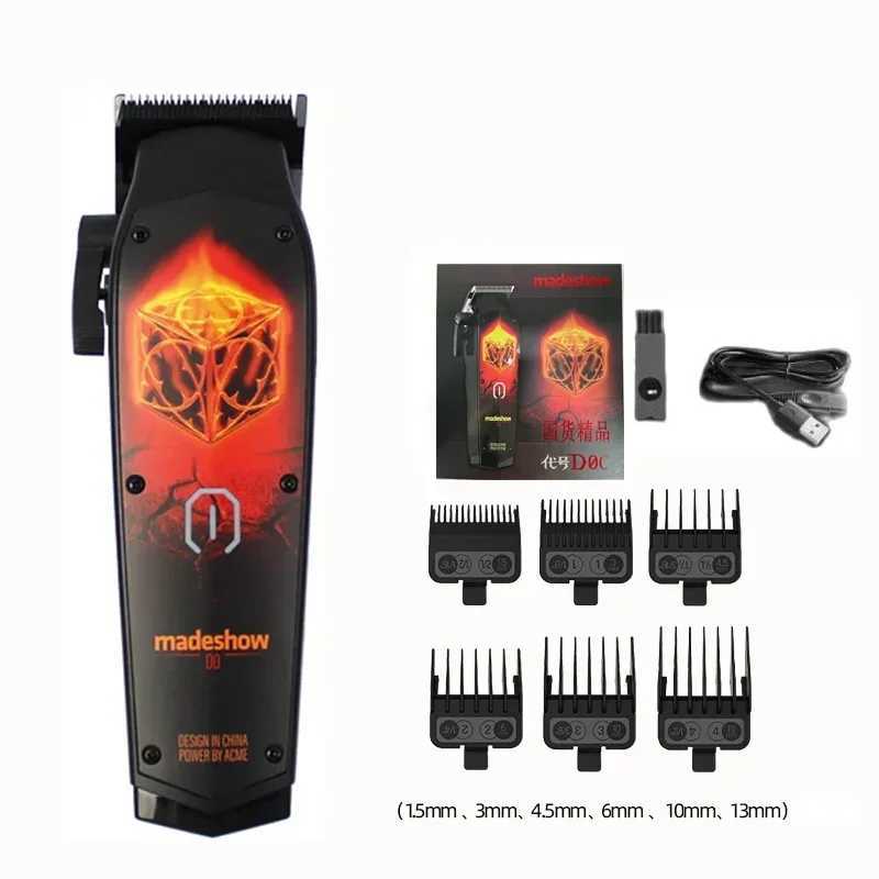 MadeShow D0C D0T New M10+M11 Professional Hair Clipper+Trimmer Set 0.1mm Mair Cutting T Blade High Speed High Quality W240824