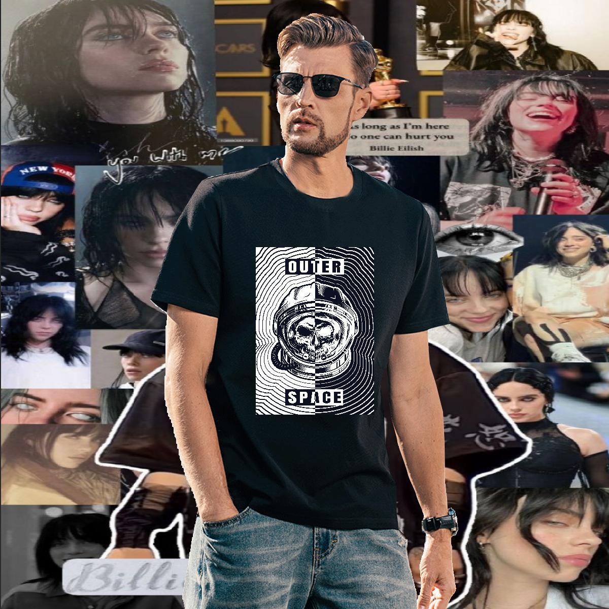 Popular Man T Shirts 100% Cotton 230g skull Outdoor Customized Short Sleeve O-Neck Tshirt for Man Woman Classic Casual Top Tees
