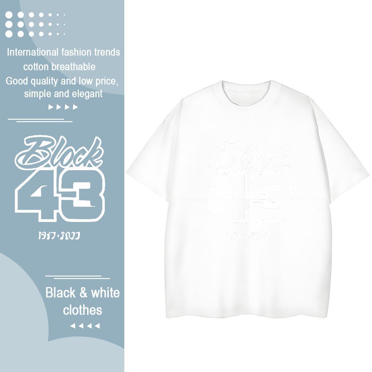 Wholesale Woman Tshirt 230g Cotton letter Spring Summer T-Shirts Short Sleeve O-Neck Customized Print Top Shirts