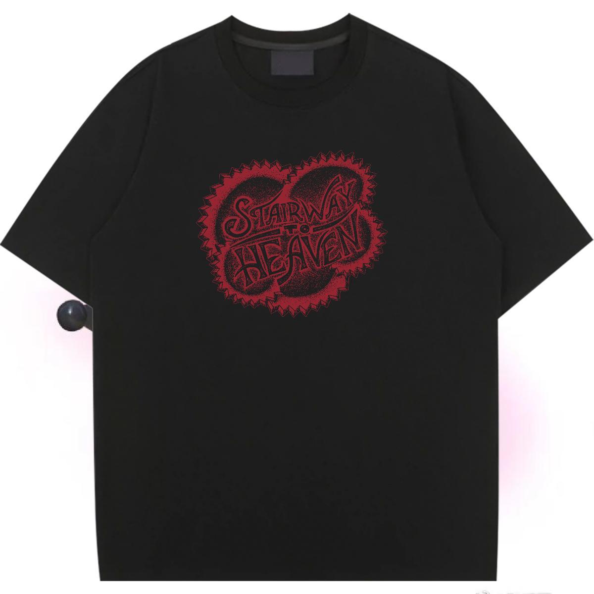 Soft Lady T shirt 230g Cotton letter Hip Hop T-Shirts for Women O-Neck Short Sleeve Cartoon Floral Printing Tops Tees