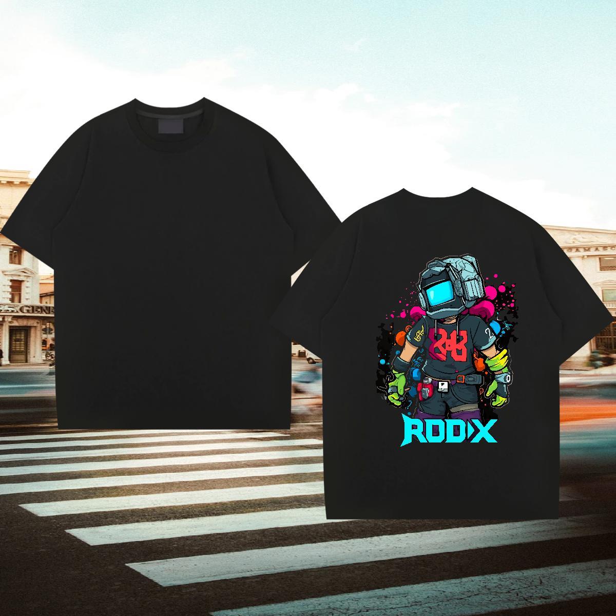 Wholesale T Shirts Men 230g Pure Cotton robot Home Outdoor DIY Printed Round Neck Short Sleeve Couples T Shirts New Designer Clothes
