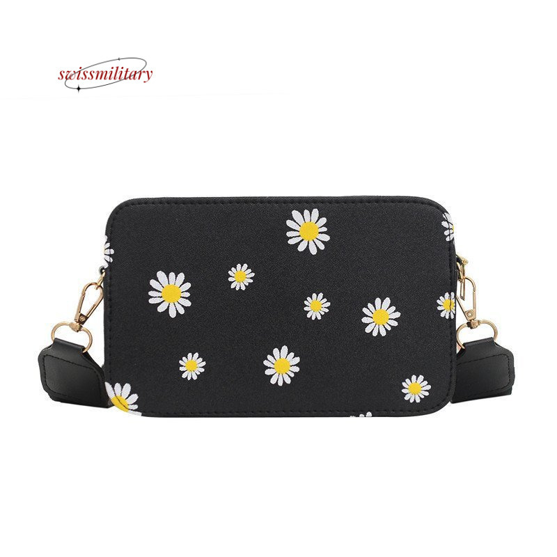 Swissmilitary Bag for women 2024 summer fashion versatile wide strap square Korean version ins small fresh single shoulder crossbody bag #9