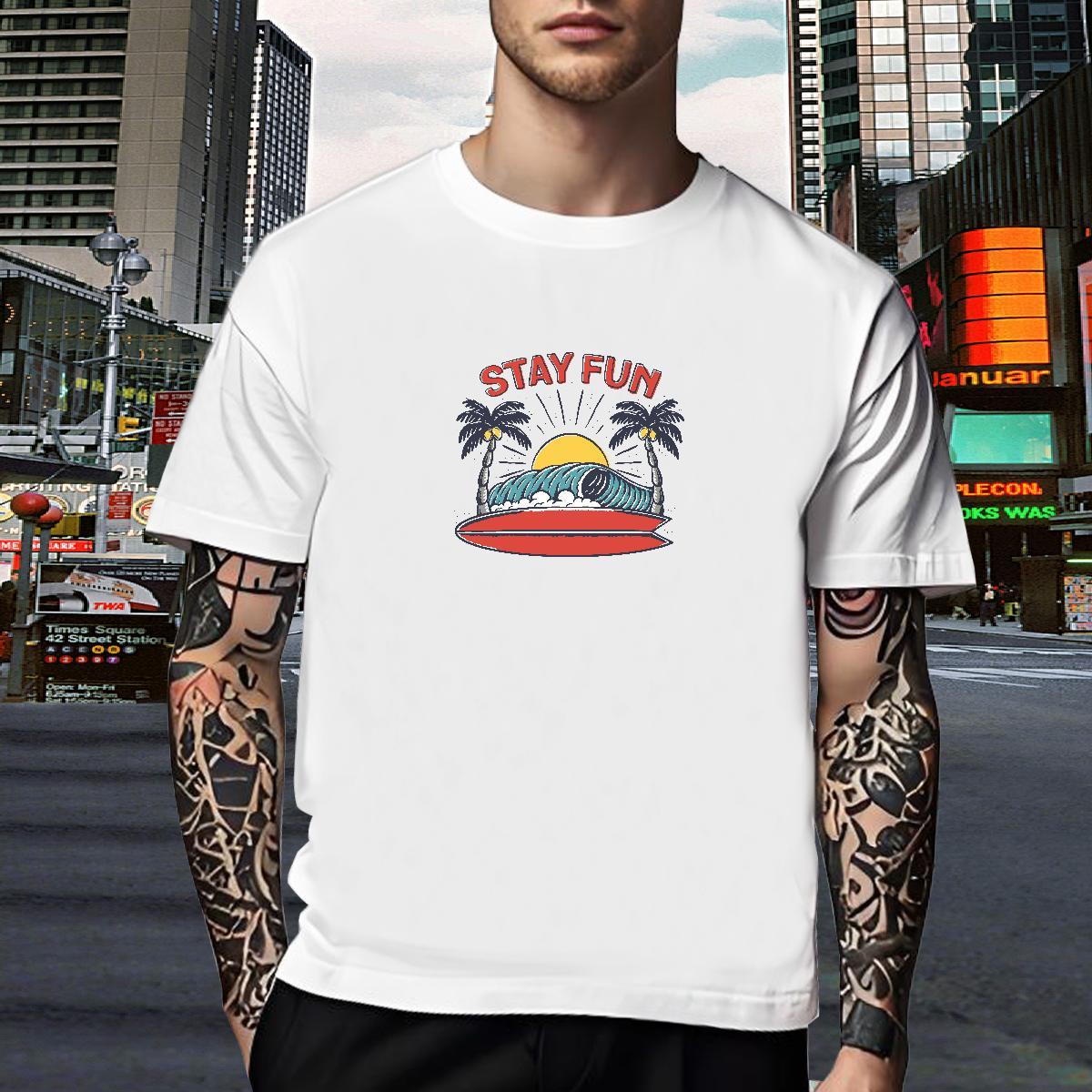 Wholesale Man T Shirts 230g Pure Cotton sea wave Beach Oversized 4XL Breathable Men Tshirts Fashion Designer Polos