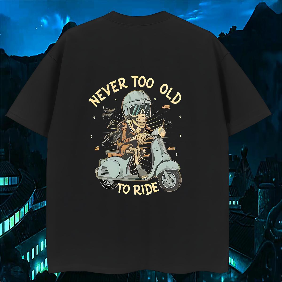 Wholesale Mens T Shirts 230g Pure Cotton motorbike Beach Custom Cartoon Breathable Short Sleeve Men Tops Tees Fashion Design Top Tees