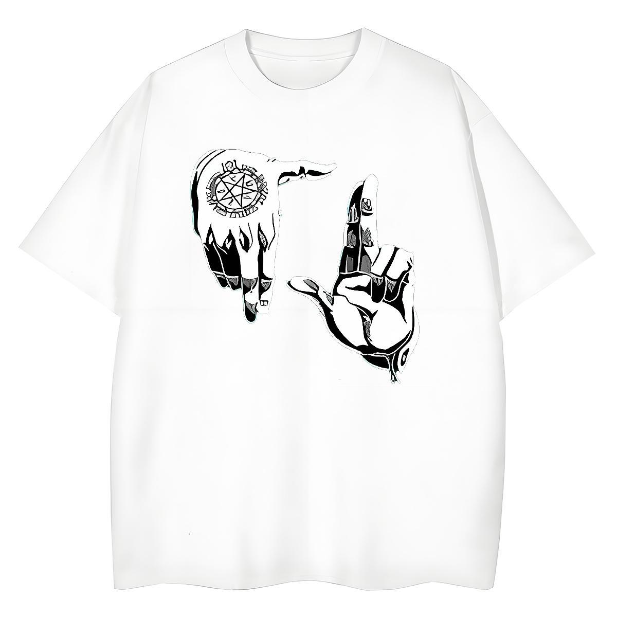 Loose T-Shirts for Men 100% Cotton 230g hands Summer Casual Customized Print O-Neck Short Sleeve Men Tshirts 2024 Summer Tops Tees