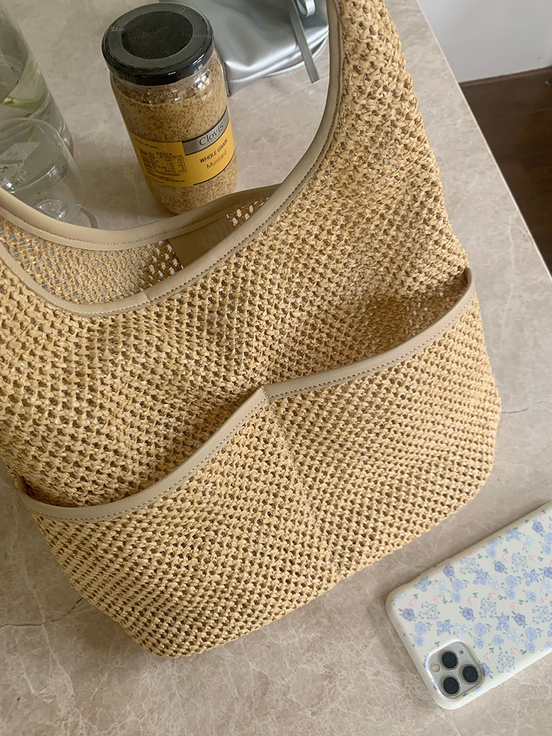 Women Bag French Style Straw Bag Literary Style Work Commuter Bag New Design Fashion Tote Bag Free shipping