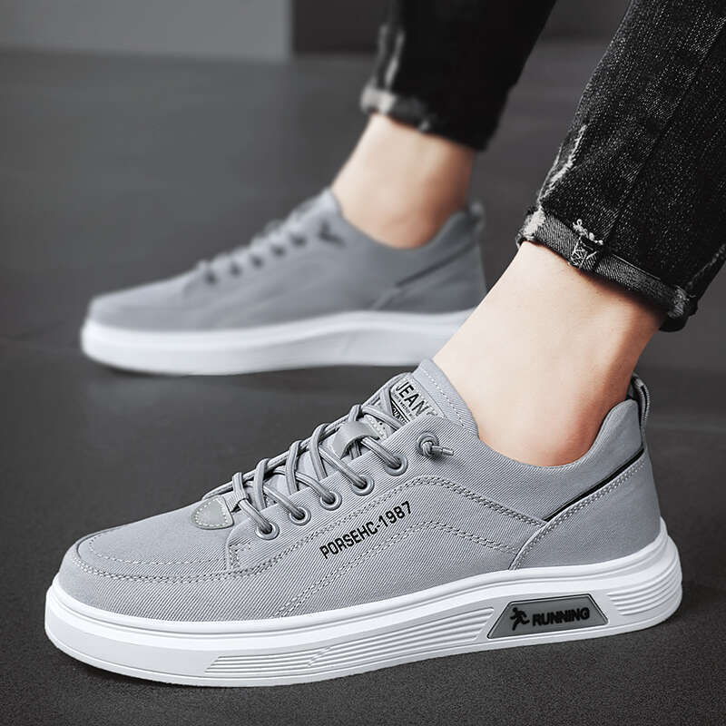 Casual Mens Shoes Canvas Summer Fashion Male Sneakers Outdoor Skateboard Platform Slip On Loafers Sports Tennis Trainers