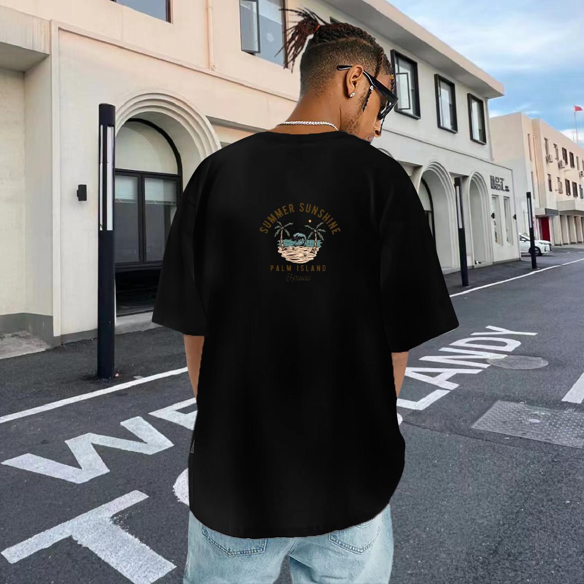 Designer Men T Shirts 230g Cotton tree Casual Daily Wear Graphic Breathable Short Sleeve Men Clothes T-Shirt 2024 DIY Tops