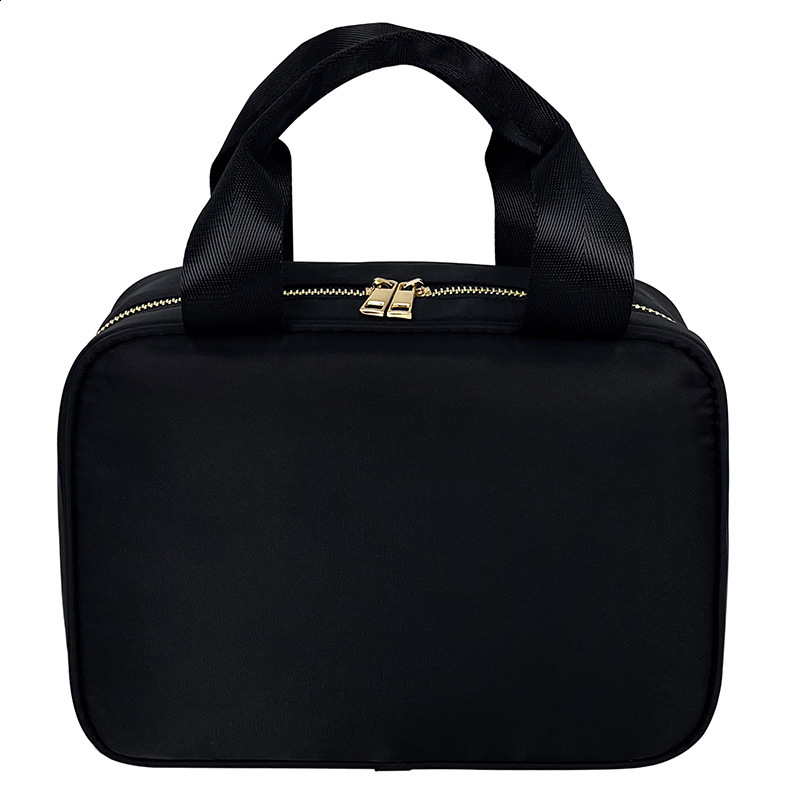 Nylon Preppy Lunch Box Large Insulated Bag Reusable Tote LunchBag for School Travel Picnic 240716