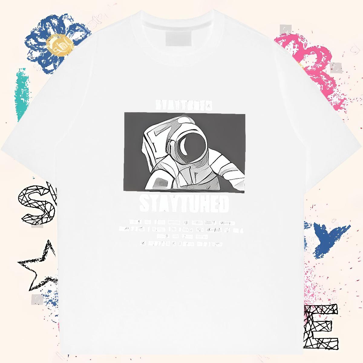 Soft Mens T Shirts 230g 100% Cotton letter Spring Summer Custom Anime Breathable Short Sleeve Men Tees Factory Direct Tops Shirt