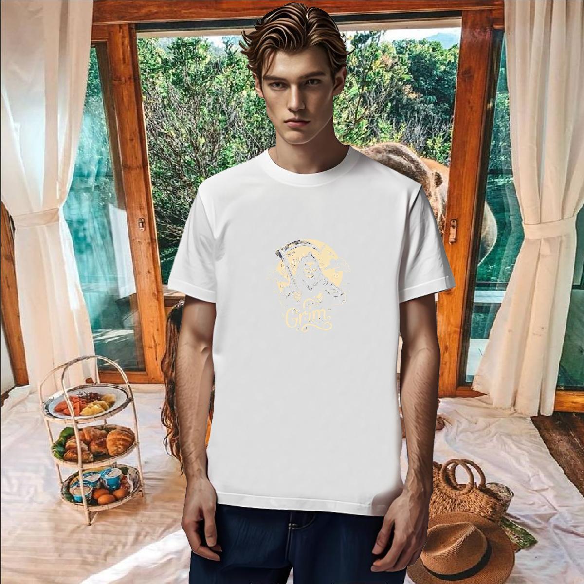 Unisex T shirt 230g Cotton skull Sports Casual Custom Print Oversized O Neck Short Sleeves Tshirt for Man Woman Designer Fashion Polos