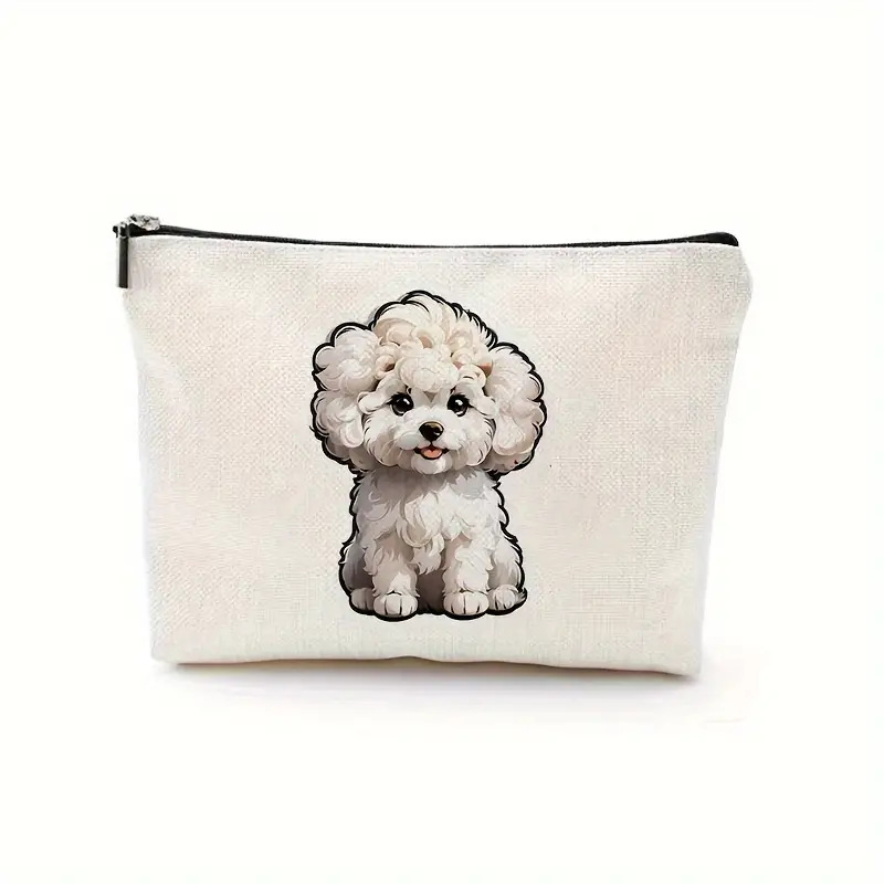 Women Cute Style Dog Print Makeup Bag Carry-on Bag Cosmetics Storage Bag Gift Free shipping