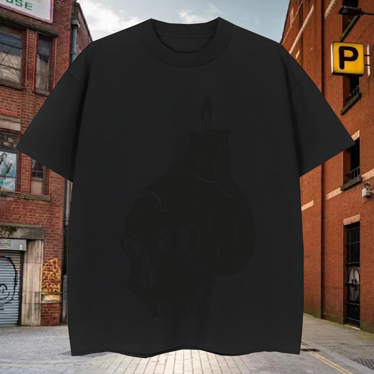 Unisex Man T Shirts 100% Cotton 230g skull Casual Beach Oversized 4XL O-Neck Short Sleeve Men Tops Tees 2024 Clothes