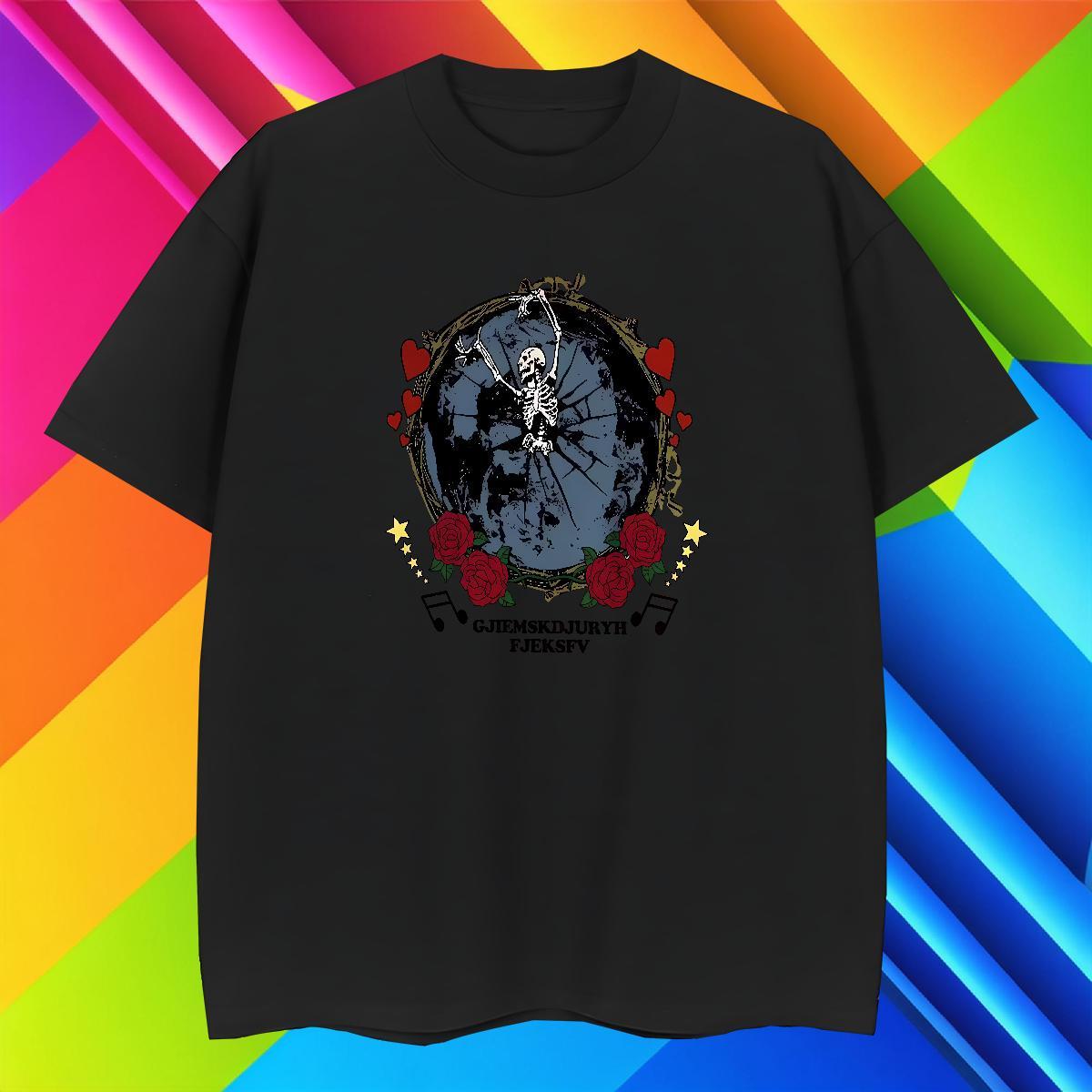Popular Man T Shirts 230g Pure Cotton skull Street Wear Plus Size Custom Short Sleeve Soft Men Tops Tees Customized Top Tees